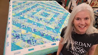 DONNAS FREE PATTERN NO WASTE quotABUNDANCEquot QUILT [upl. by Yenruogis]