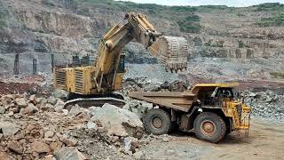 Heavy Equipment OperatorPC3000 Komatsu excavator Loading HD7857 Komatsu Dumpersviral [upl. by Gerrie728]