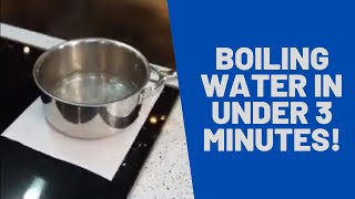 How to boil water in under 3 minutes  Induction Cooktops [upl. by Ateloj]