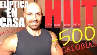 RUTINA DE EJERCICIOS ELIPTICA PARA BAJAR PESO 2021  CLASE HIIT  COMO USAR ELÍPTICA BIEN PARA HIIT [upl. by Heimlich218]