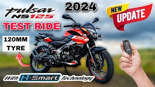 Bajaj Pulsar NS 125 2024 Model Test Ride Review  New Features  Top Speed  Mileage  A2R motoride [upl. by Htennek248]