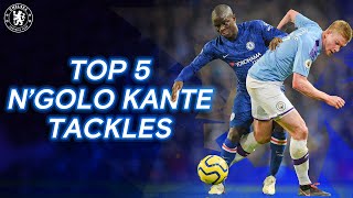 Ngolo Kantes Defensive Masterclass  Top 5 Tackles [upl. by Anits]