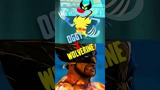 Fake Wolverine Vs Real Wolverine Edit  oggy wolverine youtubeshorts [upl. by Hareema]