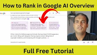 How to Rank in google AI overview full Free tutorial [upl. by Asusej28]