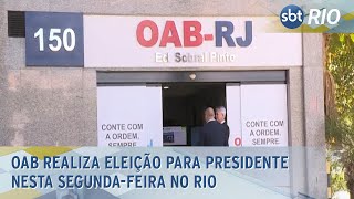 OAB realiza eleição para presidente nesta segundafeira no Rio [upl. by Nolham]