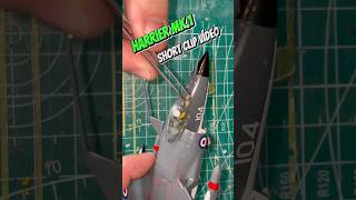 Harrier Fighter Jet assembly and detailed paint modelairplane scalemodelbuilding scalemodel [upl. by Yddeg]