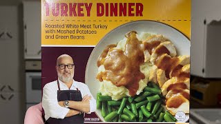 Andrew Zimmern Frozen Turkey Dinner Review [upl. by Sabba]