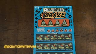 Multiplier Craze CA Scratchers scratchwithpam lottery calottery scratchers cascratchers [upl. by Nibram440]