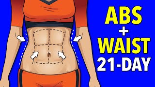 21Day Standing Abs and Cardio Waistline Leaner [upl. by Segalman]