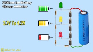 Battery Level Indicator 37V To 42V  Diode Only [upl. by Enelloc]