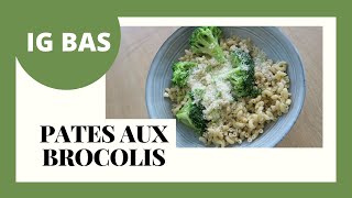 PATES AUX BROCOLIS  THERMOMIX RECETTE EXPRESS IG BAS [upl. by Bill]