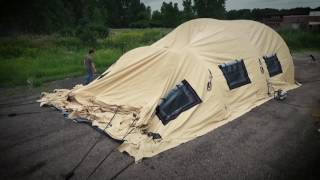 US Military Issue AirBeam Shelter 32 x 20 New [upl. by Yraeht]