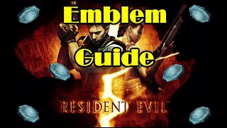 Resident Evil 5  ALL BSAA EMBLEMS LOCATION GUIDE [upl. by Akemahs]