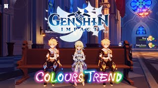 Genshin Impact Colours Trend [upl. by Shieh]