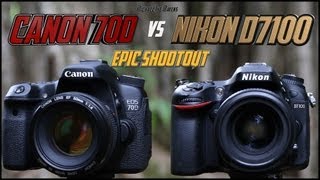 Canon 70D vs Nikon D7100 Epic Shootout Comparison  Which camera to buy [upl. by Russel291]