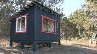 Simple off grid Cabin that anyone can build amp afford [upl. by Elleiand]