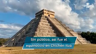 Así se vio el equinoccio de primavera en Chichén Itzá [upl. by Aelahs375]