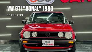 VW GTI quotRONALquot 1990 EGO CARS [upl. by Enner38]