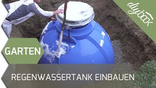 Regenwassernutzung Unterirdischen Regenwassertank einbauen [upl. by Roswell]