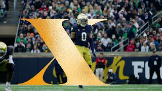 Who else but Xavier Watts ☘️  Irish Spotlight Game 10 vs Virginia  Notre Dame Football [upl. by Asiole]