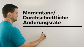 MomentaneDurchschnittliche Änderungsrate Autofahrt Teil 1  Mathe by Daniel Jung [upl. by Yecal]