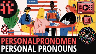 Personalpronomen Personal pronouns│Englisch Lernvideo│Learning Level Up KI SHORTY [upl. by Nairb515]