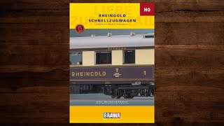 BRAWA Funktionsübersicht Rheingold Schnellzugwagen H0 – Modellbahn Katalog [upl. by Vinn129]