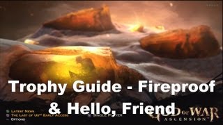 God of War Ascension Trophy Guide  Fireproof amp Hello Friend [upl. by Eimaj]