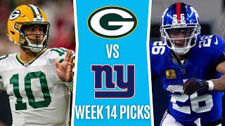 Monday Night Football NFL Picks Week 14 PACKERS vs GIANTS  MNF Free Picks amp Odds [upl. by Anoynek]