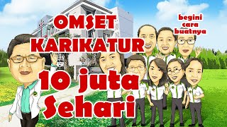 GINI NIH PROSES BUAT KARIKATUR DIGITAL PAKE PHOTOSHOP [upl. by Garek]