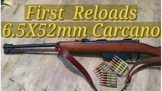 Calvary Carbine 65X52mm Carcano First Reloads [upl. by Little581]