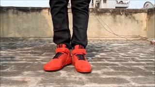 Supra Red Perforated ellington strap sneaker shoes [upl. by Ethan36]