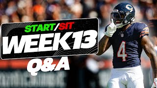 Week 13 StartSit Questions for Fantasy Football [upl. by Eseilenna]