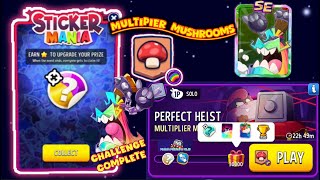 Perfect Heist Multiplayer Mushrooms Rainbow 30000 points Match Masters Solo ChallengeNew Stickers [upl. by Aimil]