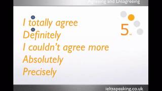 IELTS Speaking Agreeing and Disagreeing [upl. by Giordano]