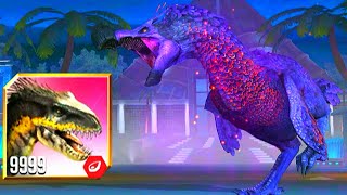 EVENT INDORAPTOR MAXED 9999  JURASSIC WORLD THE GAME [upl. by Ilatfan183]