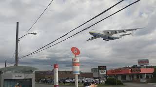 Worlds Largest Plane Landing At Toronto Pearson CYYZ  Antonov AN225 [upl. by Gert]