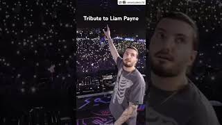 Alesso a good friend of Liam Honouring Liam Payne with their song “MIDNIGHT” last night gig 🖤 [upl. by Laamak]