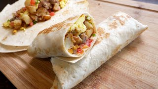 Easy Breakfast Burritos  The Simple Way [upl. by Moselle]