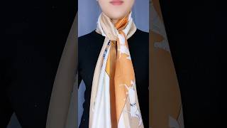 Easy snd styling scarf tie methodshorts viralvideo utubeshorts [upl. by Tillo]