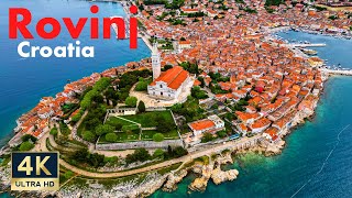 Rovinj Croatia 🇭🇷 4K Old Town and Beach Walking Tour Istria 2023 [upl. by Ennylhsa]