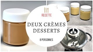 Deux crèmes desserts facile  Recette au Cook Expert MAGIMIX [upl. by Gavriella]