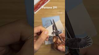 Pantone 291 pantonechallenge music song journaling scrapbook paperasmr collage 1분다꾸 sticker [upl. by Aihsiyt]