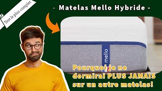 Test du matelas Mello hybride le plus complet 2024 [upl. by Elita]