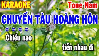 Karaoke Chuyến Tàu Hoàng Hôn Tone Nam Nhạc Sống Beat Dễ Ca 2024  Thanh Hải [upl. by Ellebyam]