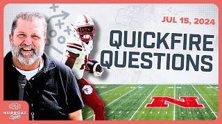 Nebraska Quickfire Questions with Sam McKewon  Hurrdat Sports Radio [upl. by Amandy]