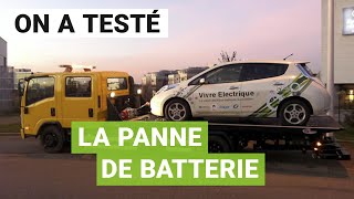 On a testé la PANNE de batterie en voiture électrique Nissan Leaf [upl. by Uhile83]