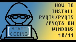 HOW TO INSTALL PYQT4  PYQT5  PYQT6 ON WINDOWS 10  11 [upl. by Adelaida]