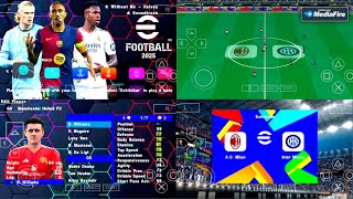 eFootball PES 2025 PPSSPP Download English Version Full Update Transfers amp Kits 2425 [upl. by Yffub]