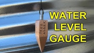 Water Level Sight Gauge  How to make a water level indicator for a culvert cistern or tank [upl. by Rolyak]